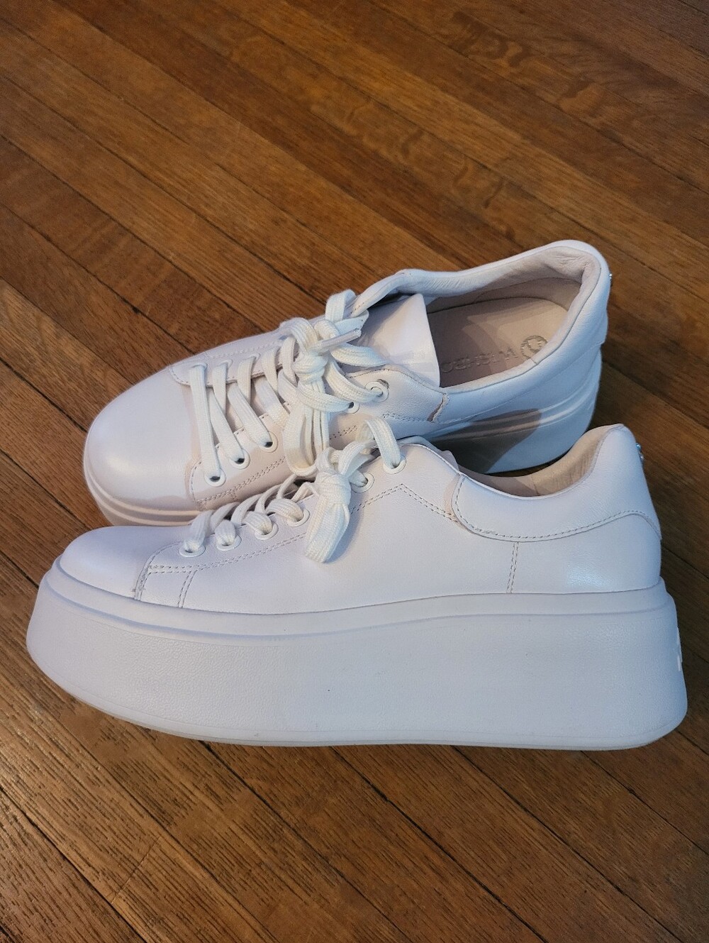 Wishbone White Platform Lace-Up Sneakers